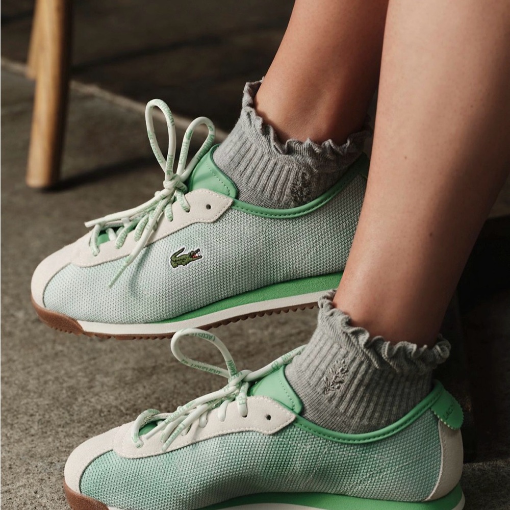 NEW NIB Lacoste x FP Movement Club Low Sneakers Mint Green – Women’s Size 9